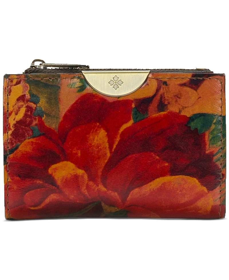 Patricia Nash Busalla Leather Bifold Zipper Wallet