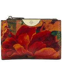 Patricia Nash Busalla Leather Bifold Zipper Wallet