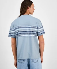 Sun + Stone Men's Striped T-Shirt, Macy's Exclusive