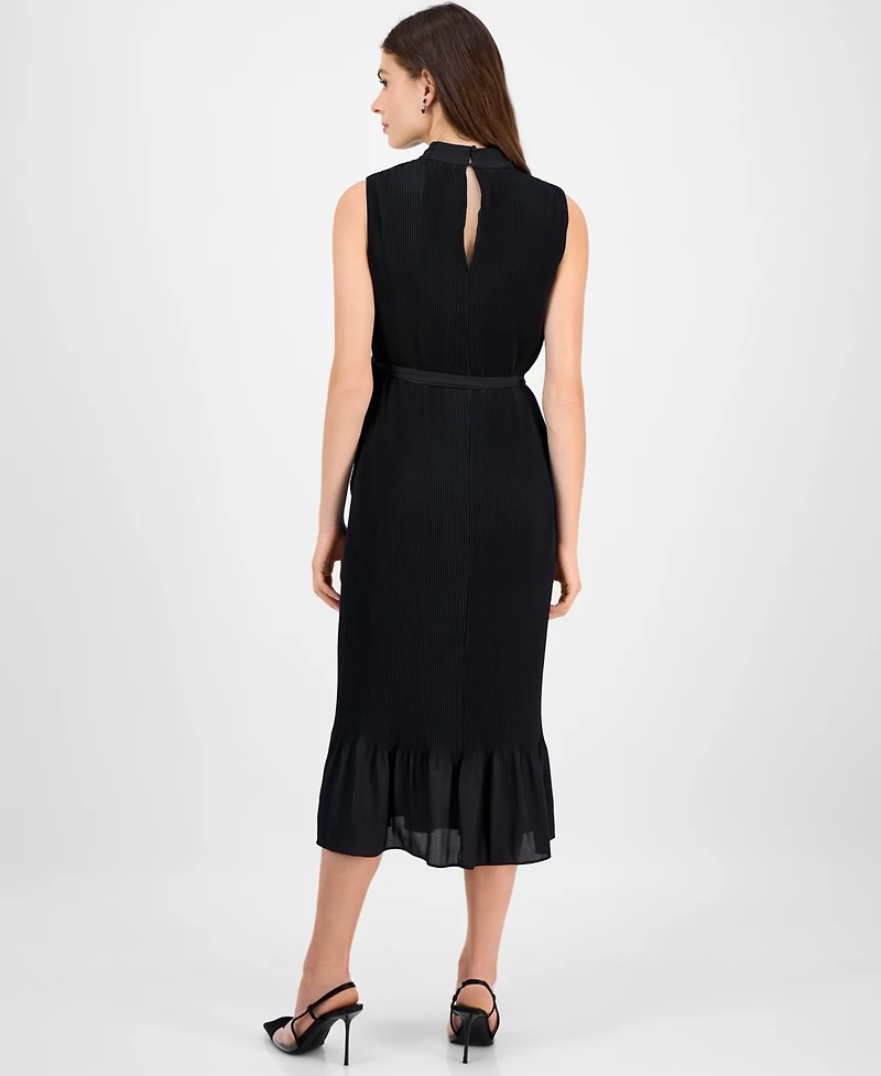 Sam Edelman Women's Sleeveless Pleated Midi Dress