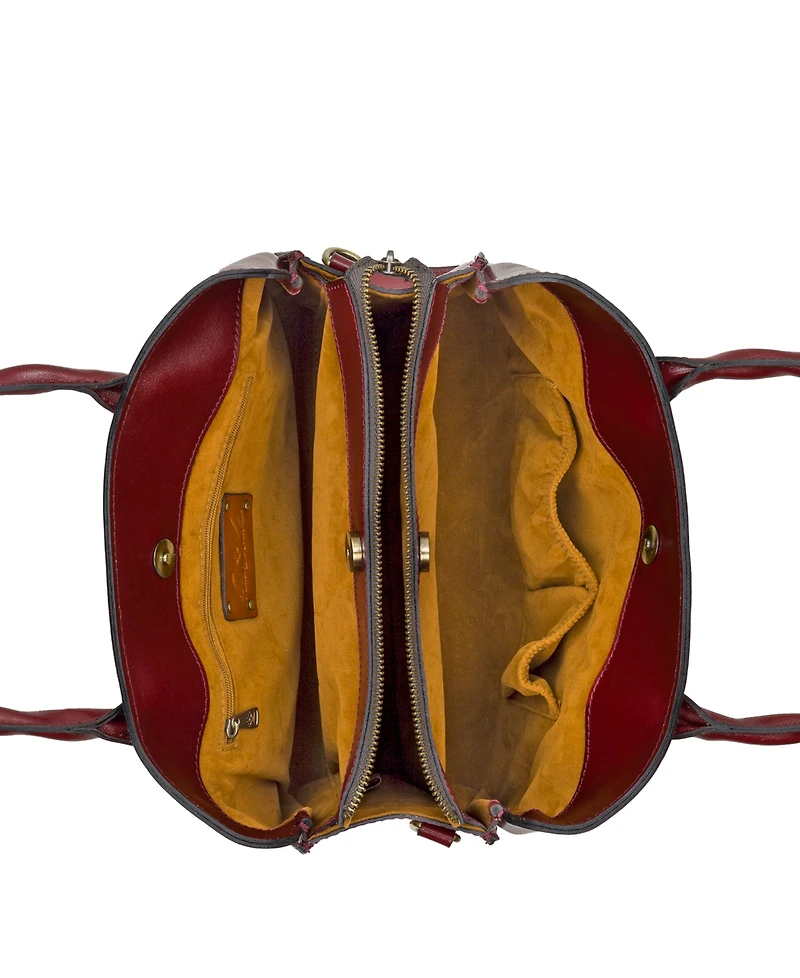 Patricia Nash Genovese Medium Leather Top Handle Bag