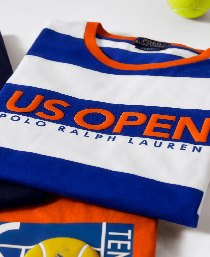 Polo Ralph Lauren Unisex Us Open Classic-Fit Striped T-Shirt