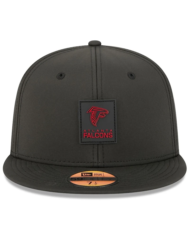 New Era Men's Black Atlanta Falcons 2025 Sideline 59FIFTY Fitted Hat