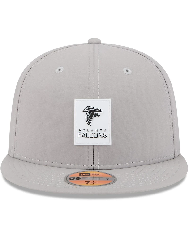 New Era Men's Gray Atlanta Falcons 2025 Sideline 59FIFTY Fitted Hat