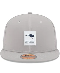 New Era Men's Gray England Patriots 2025 Sideline 59FIFTY Fitted Hat