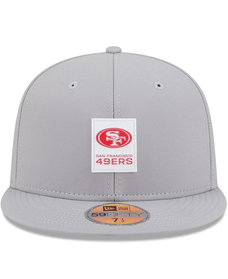 New Era Men's Gray San Francisco 49ers 2025 Sideline 59FIFTY Fitted Hat