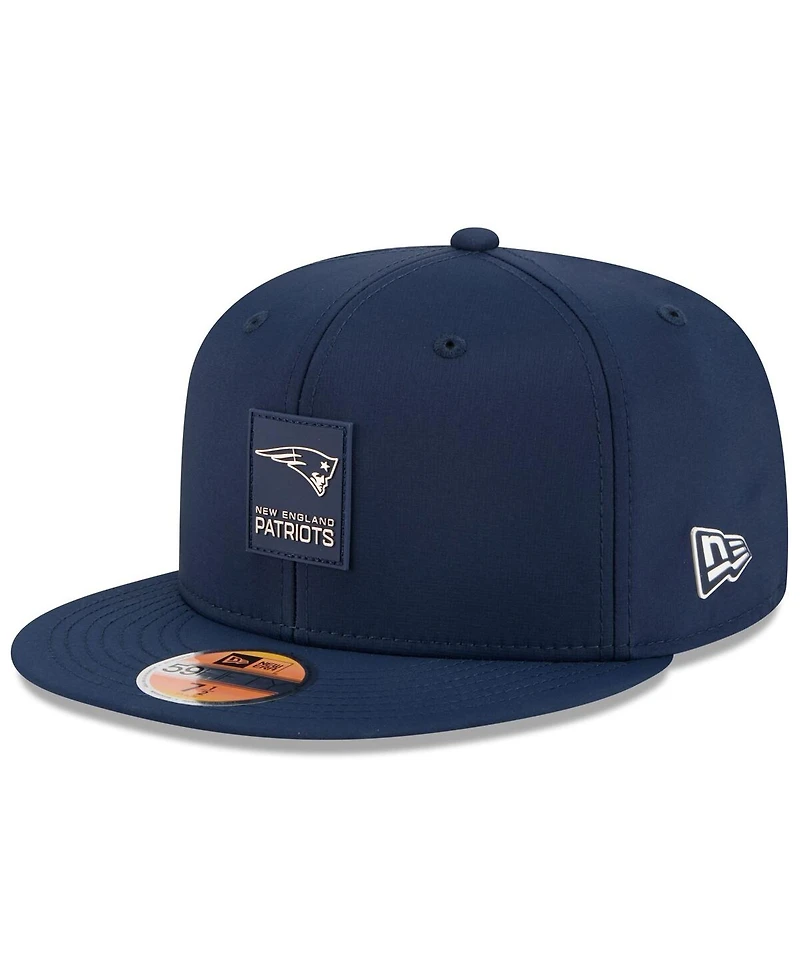 New Era Men's Navy England Patriots 2025 Sideline 59FIFTY Fitted Hat