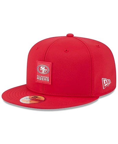 New Era Men's Scarlet San Francisco 49ers 2025 Sideline 59FIFTY Fitted Hat