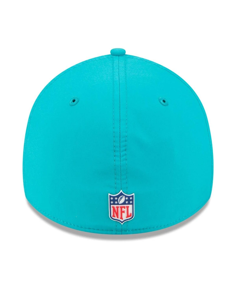 New Era Men's Aqua Miami Dolphins 2025 Sideline 39THIRTY Flex Hat