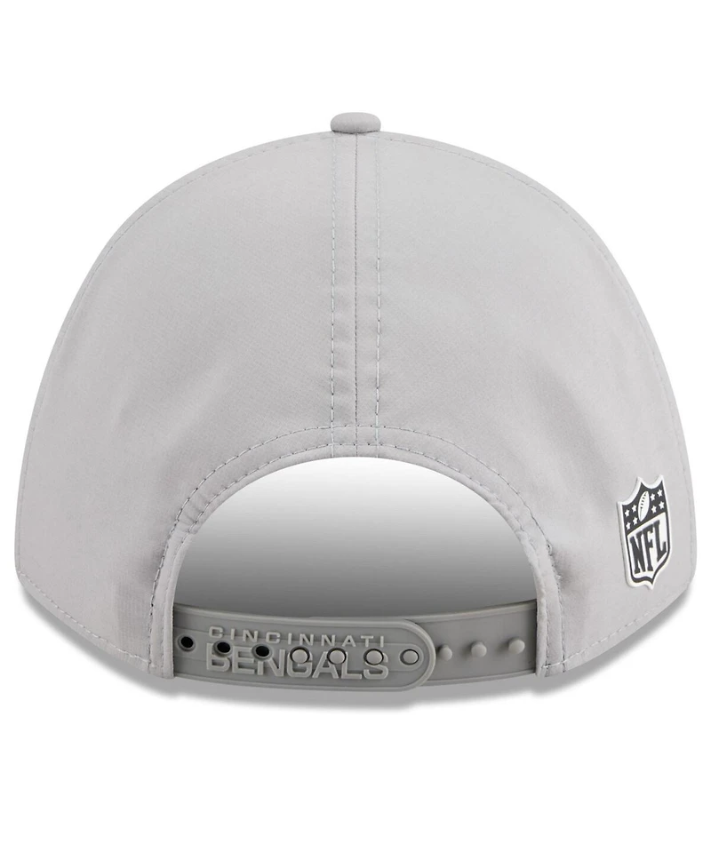 New Era Men's Gray Cincinnati Bengals 2025 Sideline M-Crown 9FORTY Adjustable Hat