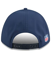 New Era Men's Navy New England Patriots 2025 Sideline M-crown 9FORTY Adjustable Hat