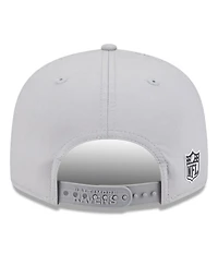 New Era Men's Gray Baltimore Ravens 2025 Sideline Split Panel 9FIFTY Snapback Hat
