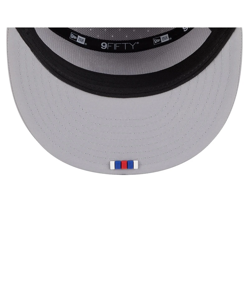 New Era Men's Gray New York Giants 2025 Sideline Split Panel 9FIFTY Snapback Hat