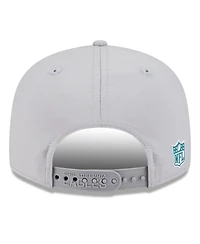 New Era Men's Gray Philadelphia Eagles 2025 Sideline Split Panel 9FIFTY Snapback Hat