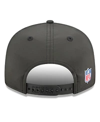 New Era Men's Black Cincinnati Bengals 2025 Sideline Split Panel 9FIFTY Snapback Hat