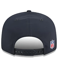 New Era Men's Navy Houston Texans 2025 Sideline Split Panel 9FIFTY Snapback Hat
