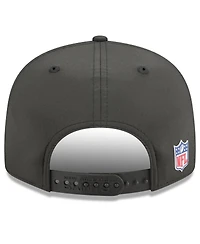New Era Men's Black New Orleans Saints 2025 Sideline Split Panel 9FIFTY Snapback Hat