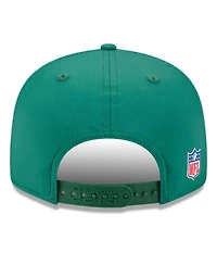New Era Men's Green New York Jets 2025 Sideline Split Panel 9FIFTY Snapback Hat