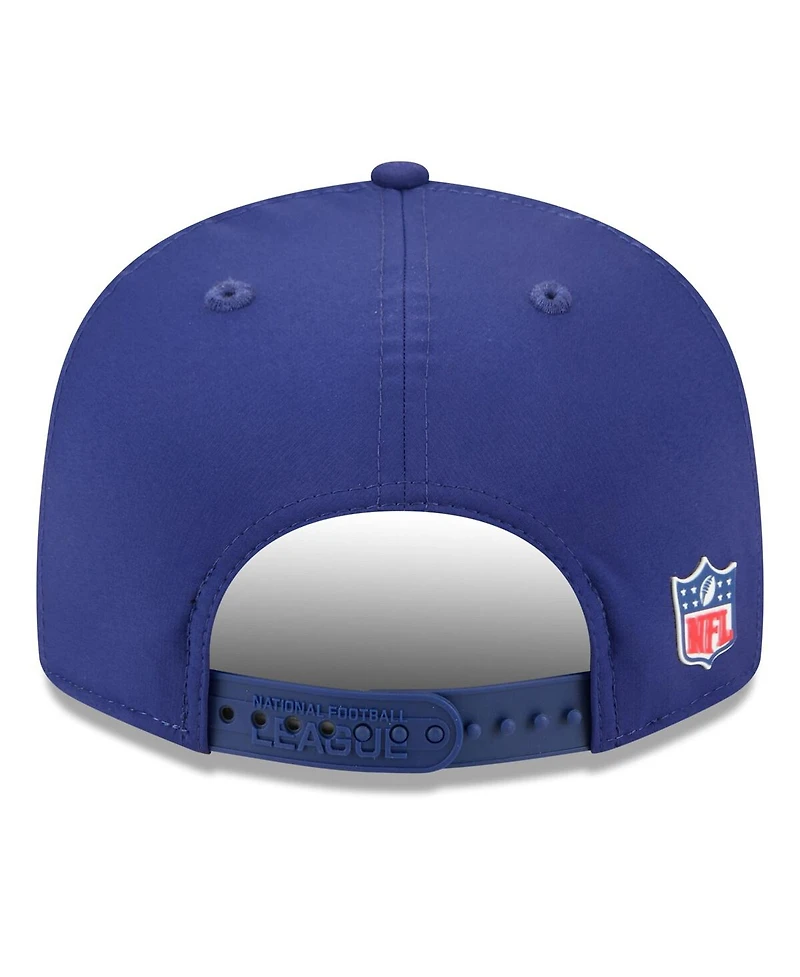 New Era Men's Blue Nfl 2025 Sideline Split Panel 9FIFTY Snapback Hat