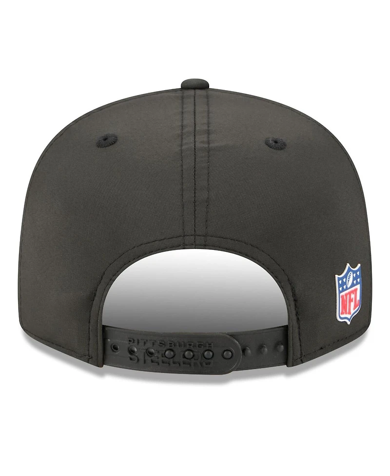 New Era Men's Pittsburgh Steelers 2025 Sideline Split Panel 9FIFTY Snapback Hat