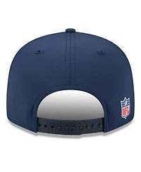 New Era Men's Navy Tennessee Titans 2025 Sideline Split Panel 9FIFTY Snapback Hat