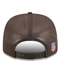 New Era Men's Brown Cleveland Browns 2025 Sideline 9SEVENTY Trucker Adjustable Hat
