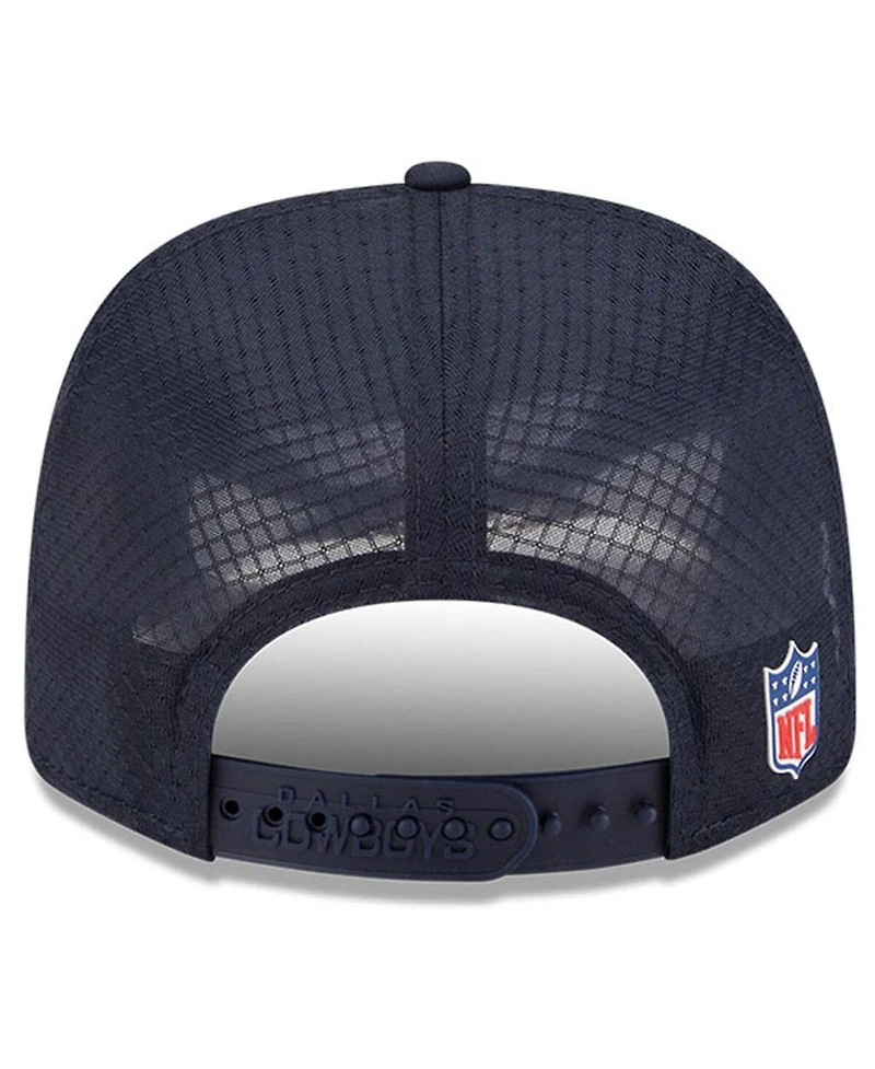 New Era Men's Navy Dallas Cowboys 2025 Sideline 9SEVENTY Trucker Adjustable Hat