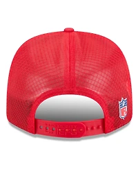 New Era Men's Red Kansas City Chiefs 2025 Sideline 9SEVENTY Trucker Adjustable Hat