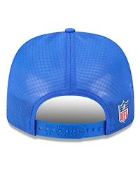 New Era Men's Royal Los Angeles Rams 2025 Sideline 9SEVENTY Trucker Adjustable Hat