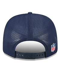 New Era Men's Navy New England Patriots 2025 Sideline 9SEVENTY Trucker Adjustable Hat