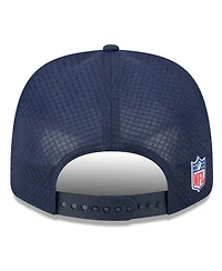 New Era Men's Navy New York Giants 2025 Sideline Throwback 9SEVENTY Trucker Adjustable Hat
