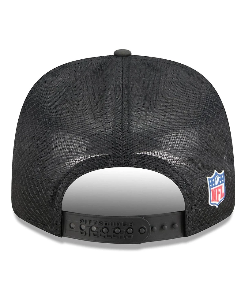 New Era Men's Pittsburgh Steelers 2025 Sideline 9SEVENTY Trucker Adjustable Hat