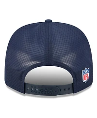 New Era Men's College Navy Seattle Seahawks 2025 Sideline 9SEVENTY Trucker Adjustable Hat