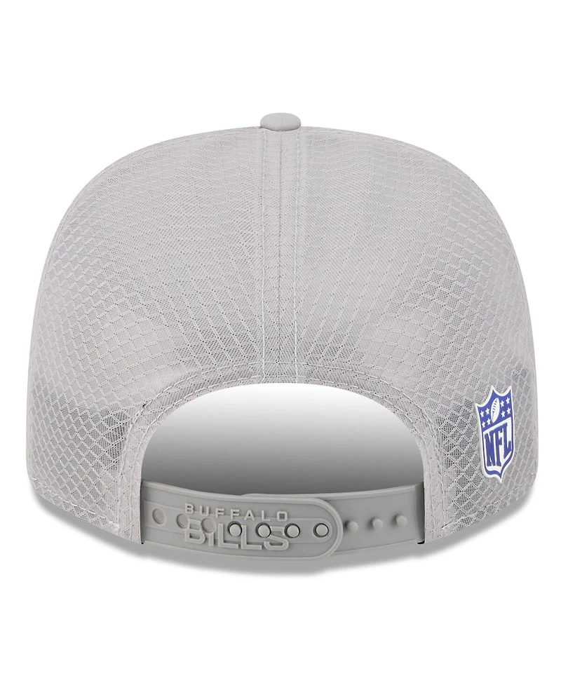 New Era Men's Gray Buffalo Bills 2025 Sideline 9SEVENTY Adjustable Trucker Hat