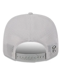 New Era Men's Gray Las Vegas Raiders 2025 Sideline 9SEVENTY Adjustable Trucker Hat