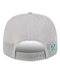 New Era Men's Gray New York Jets 2025 Sideline 9SEVENTY Adjustable Trucker Hat