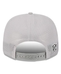 New Era Men's Gray Pittsburgh Steelers 2025 Sideline 9SEVENTY Adjustable Trucker Hat