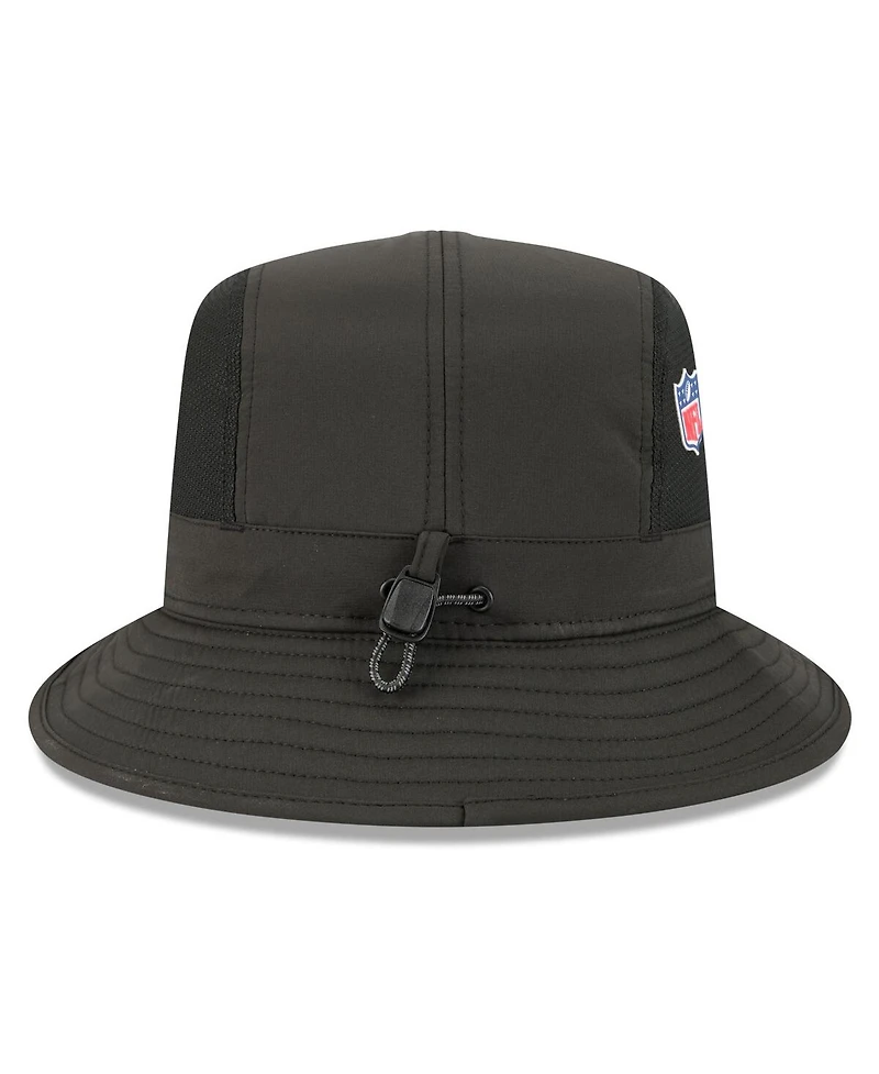 New Era Men's Black Cincinnati Bengals 2025 Sideline Bucket Hat