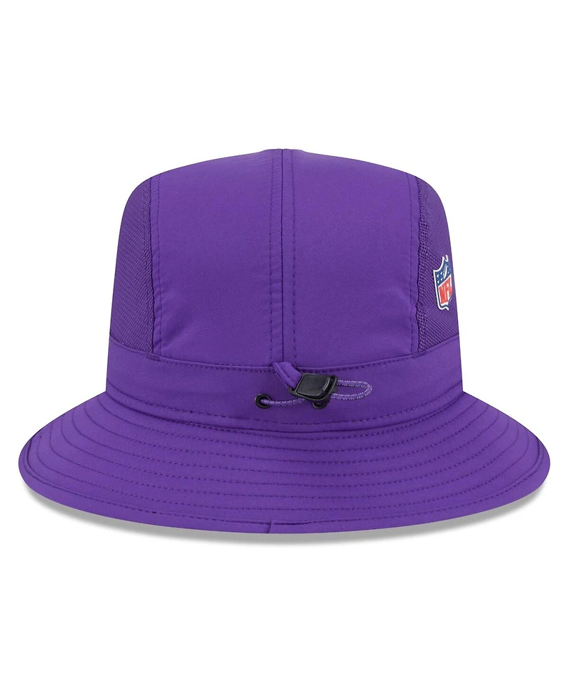 New Era Men's Purple Minnesota Vikings 2025 Sideline Bucket Hat