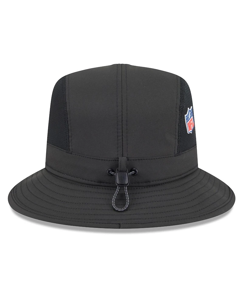 New Era Men's Black Orleans Saints 2025 Sideline Bucket Hat