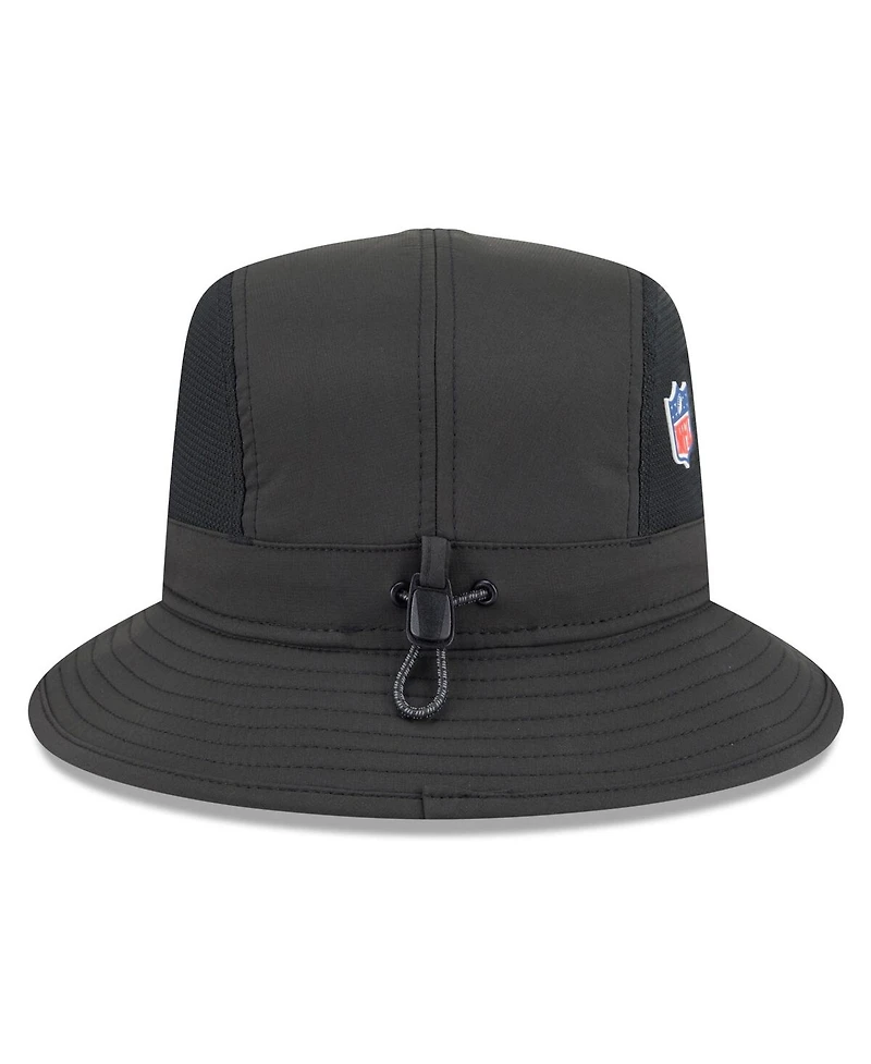 New Era Men's Black Philadelphia Eagles 2025 Sideline Bucket Hat