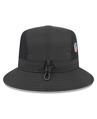 New Era Men's Black Philadelphia Eagles 2025 Sideline Bucket Hat