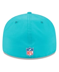 New Era Men's Aqua Miami Dolphins 2025 Sideline Retro Crown 59FIFTY Fitted Hat