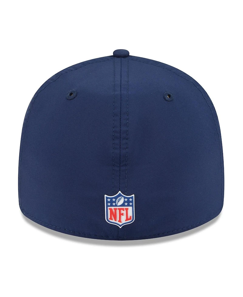 New Era Men's Navy England Patriots 2025 Sideline Retro Crown 59FIFTY Fitted Hat
