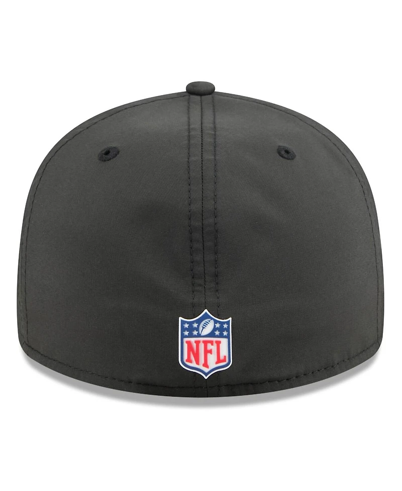 New Era Men's Black Pittsburgh Steelers 2025 Sideline Retro Crown 59FIFTY Fitted Hat