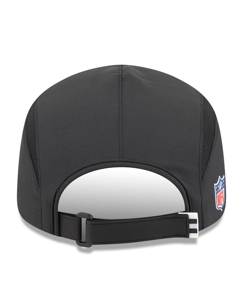 New Era Men's Black Las Vegas Raiders 2025 Sideline Runner Adjustable Hat