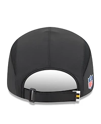 New Era Men's Black Pittsburgh Steelers 2025 Sideline Runner Adjustable Hat