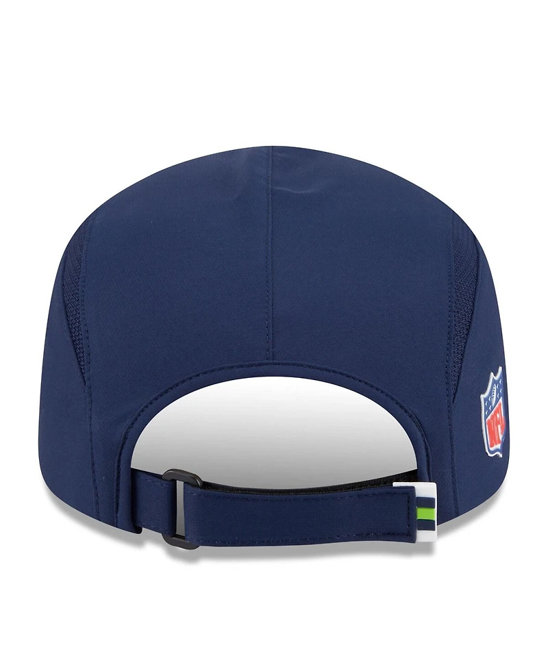 New Era Men's College Navy Seattle Seahawks 2025 Sideline Runner Adjustable Hat