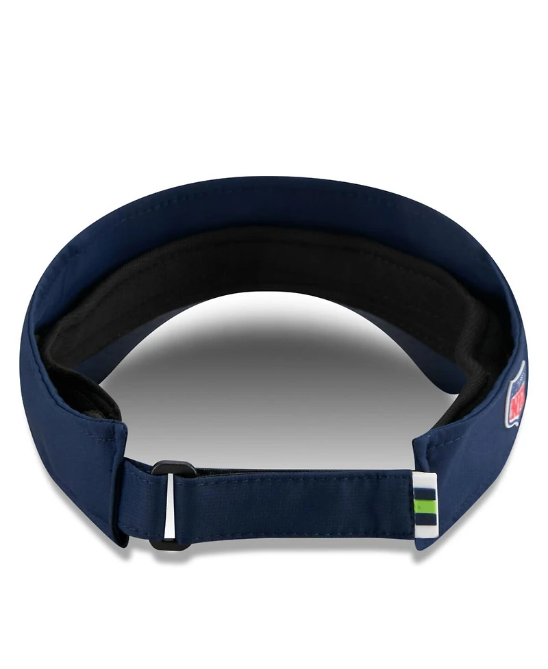 New Era Men's College Navy Seattle Seahawks 2025 Sideline Visor Hat