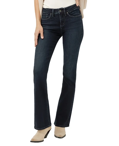 Silver Jeans Co. Women's Suki Mid Rise Curvy Fit Bootcut Jeans